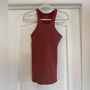 Athleta rust colored work out tank with built in bra. Size M. Great condition.
